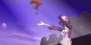 Operatic bouquet toss